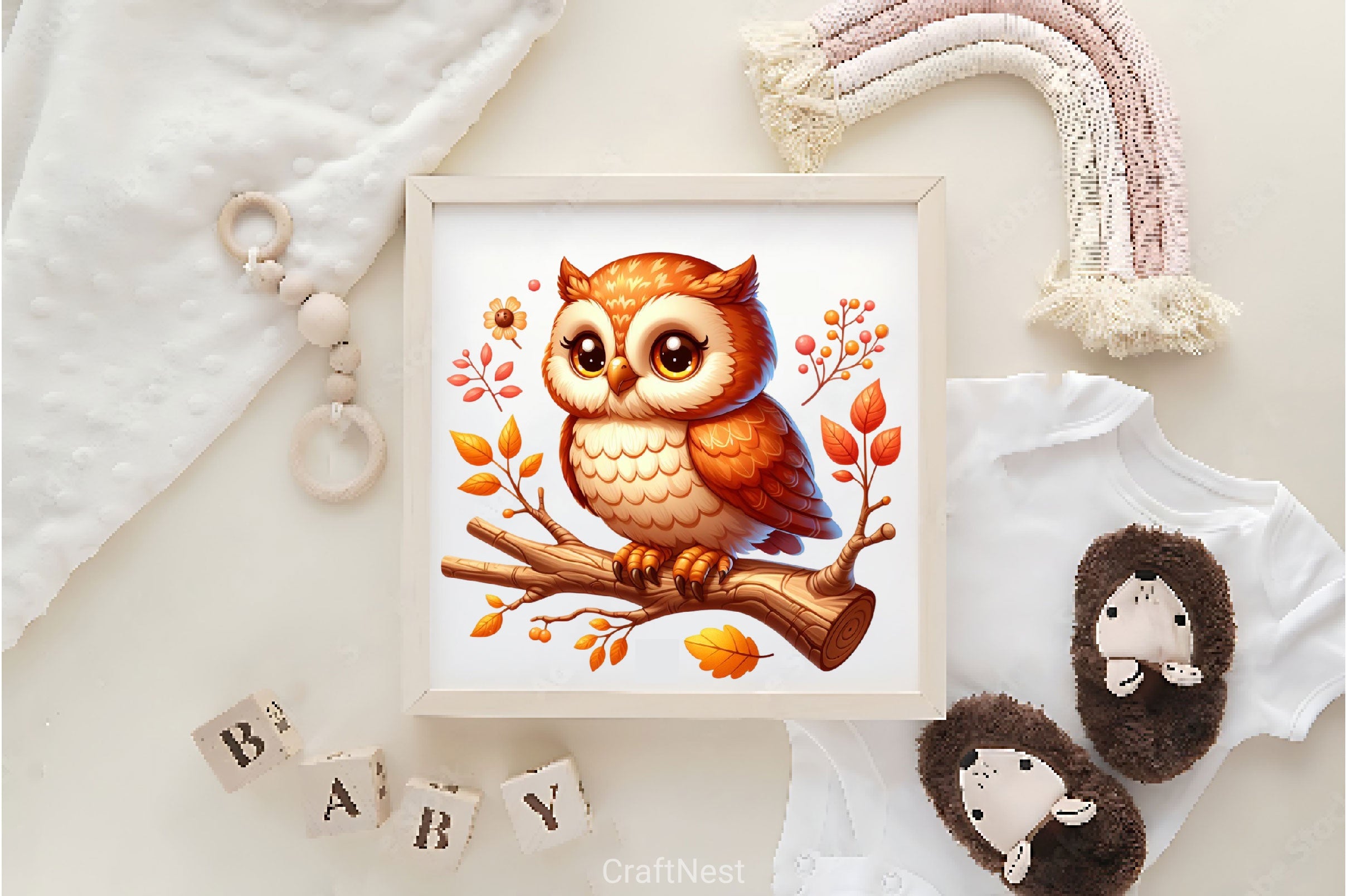 Autumn Cute Owl Clipart Bundle 2 - CraftNest - Digital Crafting and Art