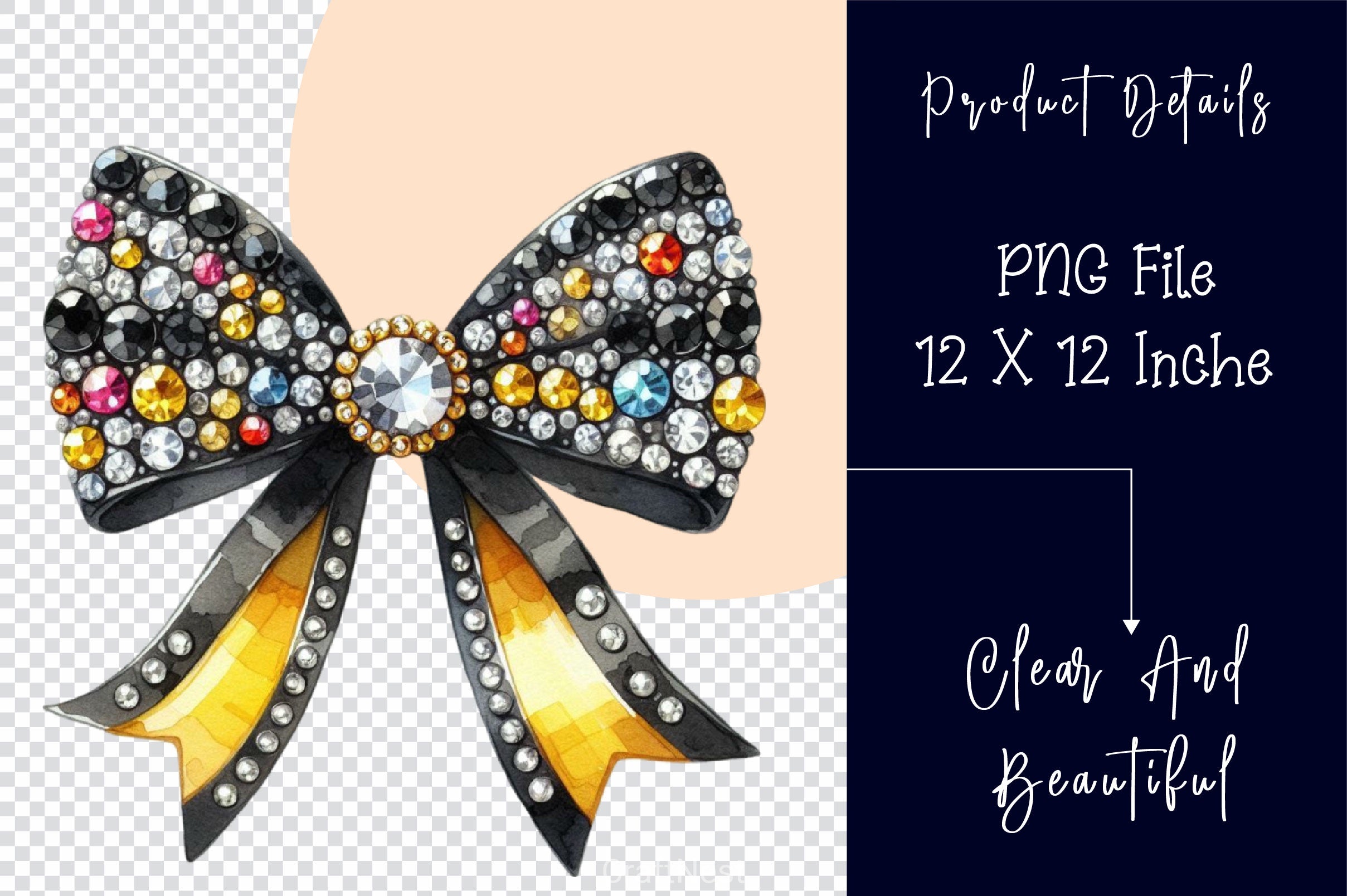 Rhinestone Bow Tie Clipart Bundle 2 - CraftNest - Digital Crafting and Art