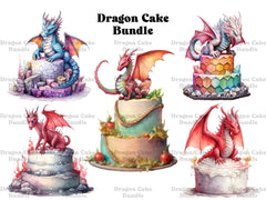 Dragon Cake Clipart - CraftNest