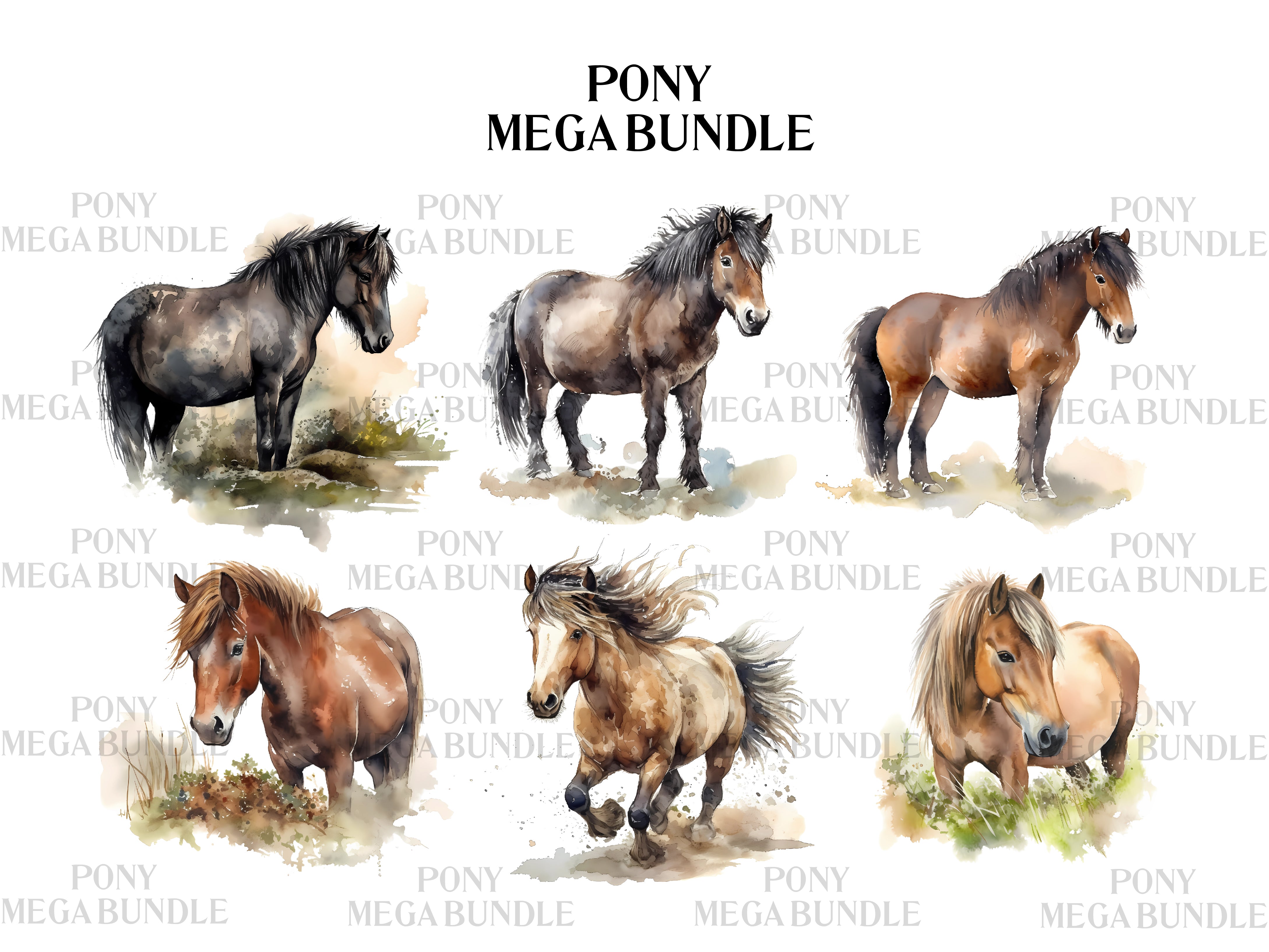 Pony Clipart - CraftNest