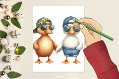 Friendship Duck Clipart Bundle - CraftNest - Digital Crafting and Art