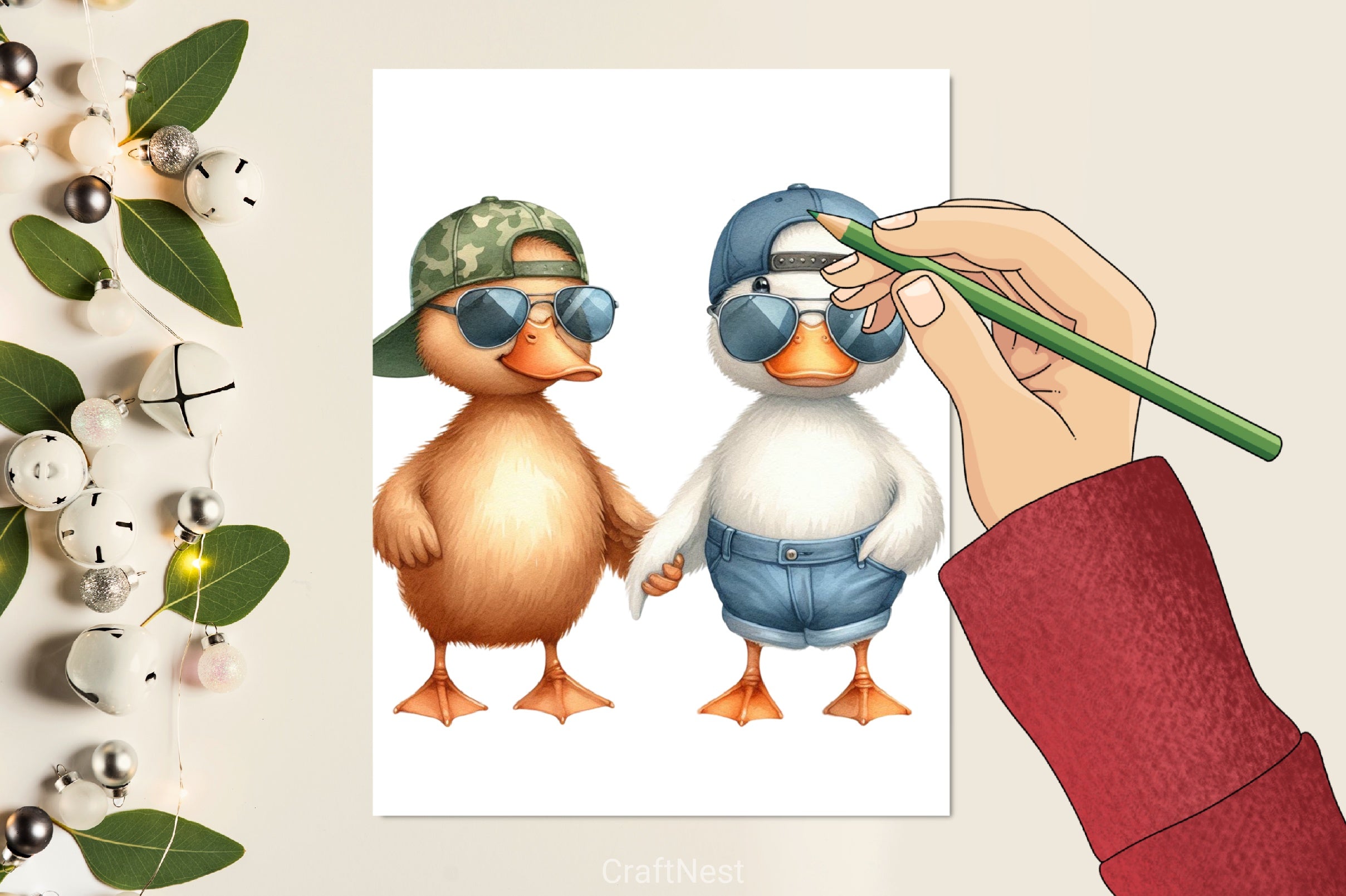 Friendship Duck Clipart Bundle - CraftNest - Digital Crafting and Art