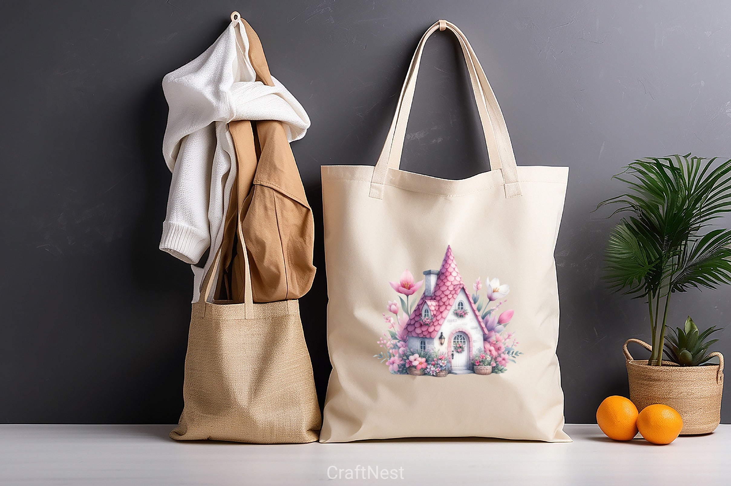 Gnome House Clipart Bundle - CraftNest - Digital Crafting and Art