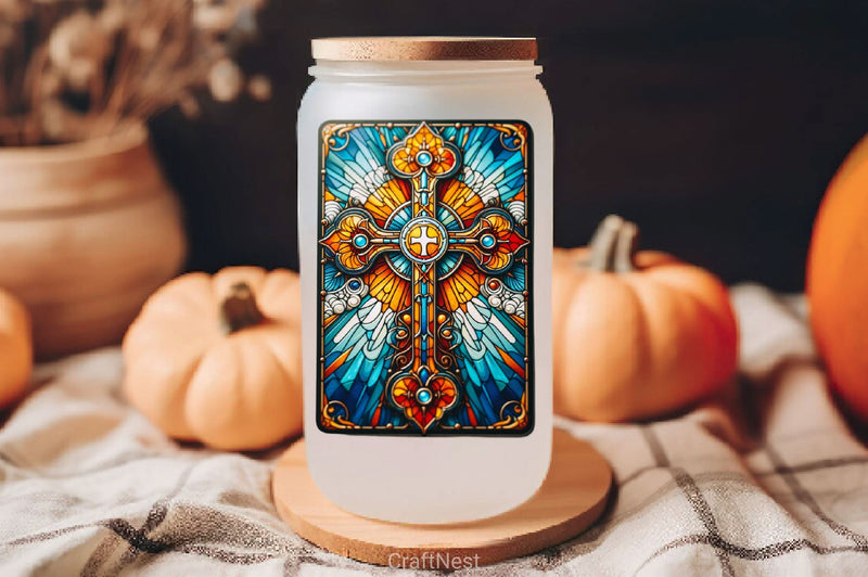 Stained Glass Cross Tarot Card Clipart Bundle 7 - CraftNest - Digital Crafting and Art