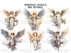 Baroque Angels Clipart - CraftNest