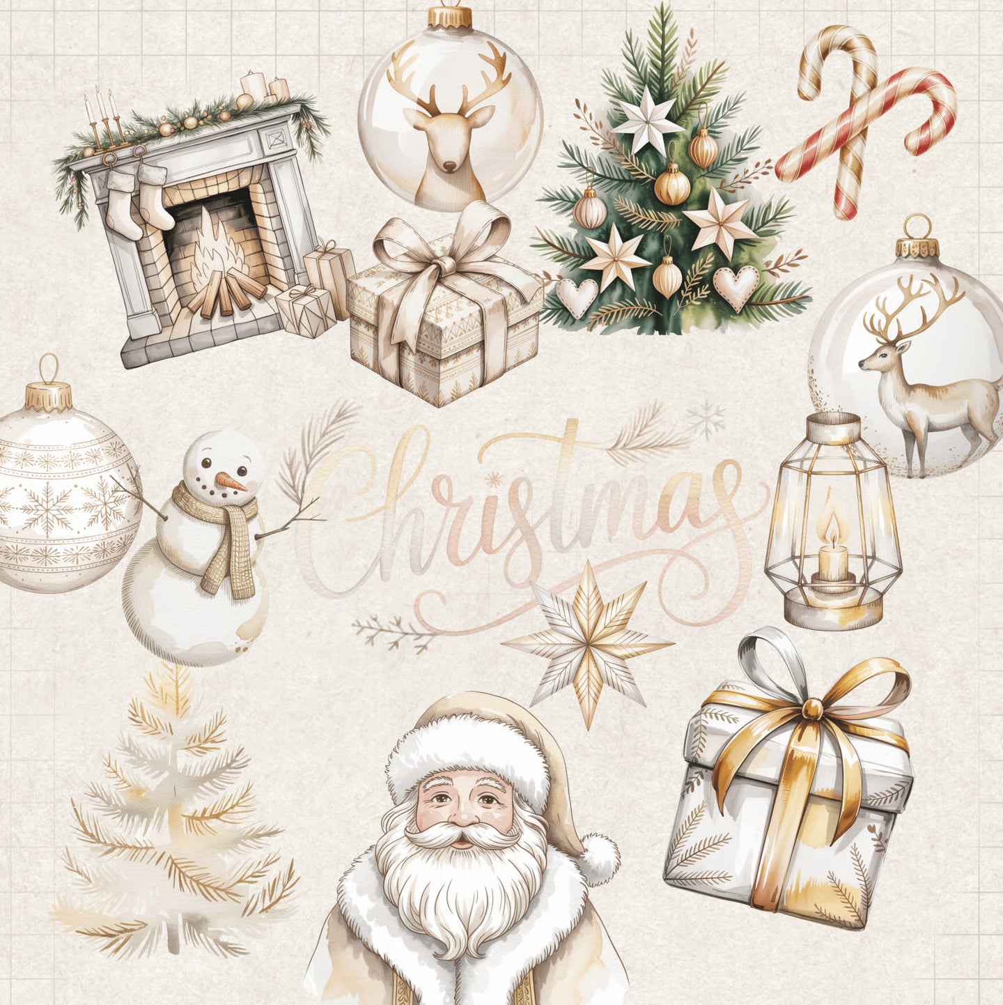 Christmas Nordic Clipart - CraftNest - Digital Crafting and Art
