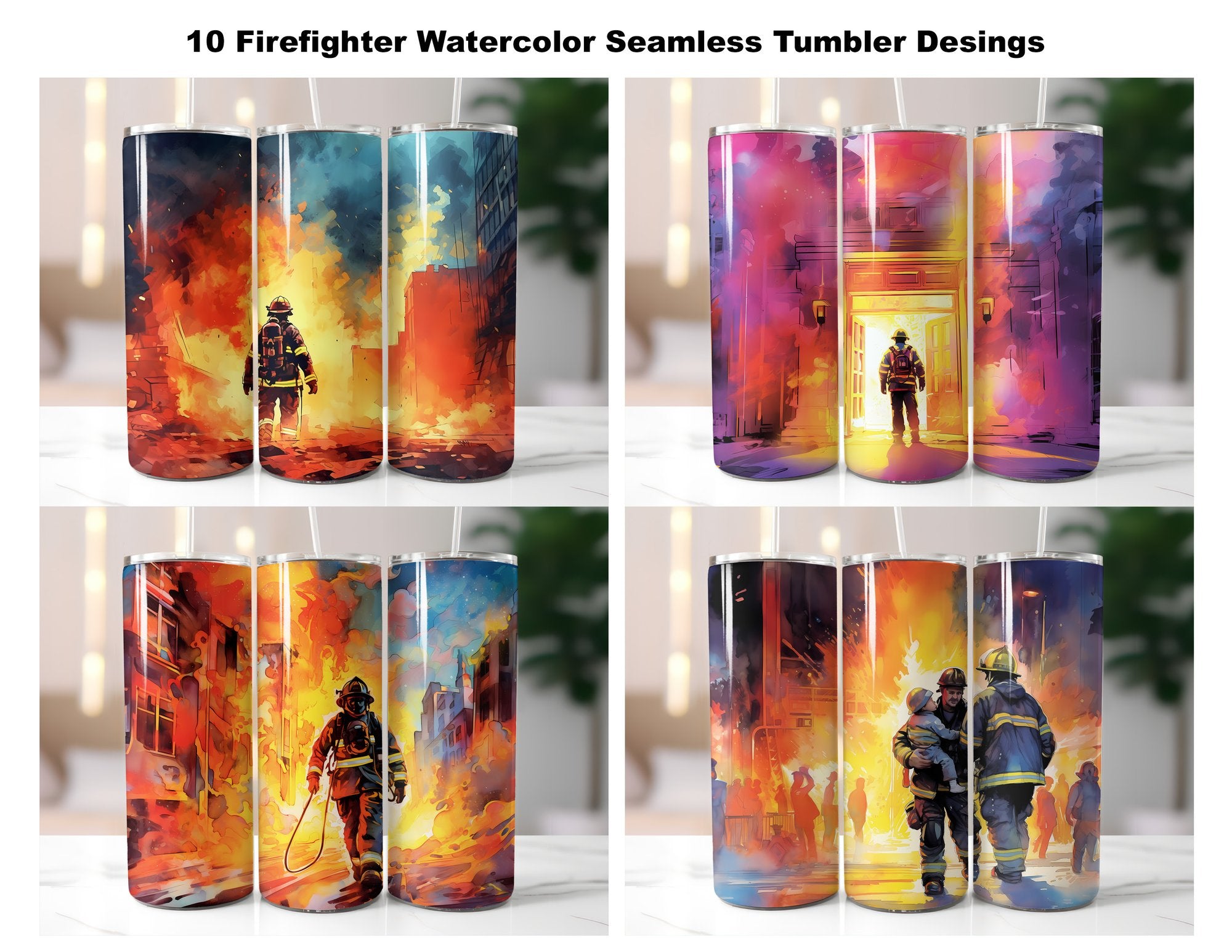 Firefighters Tumbler Wrap - CraftNest