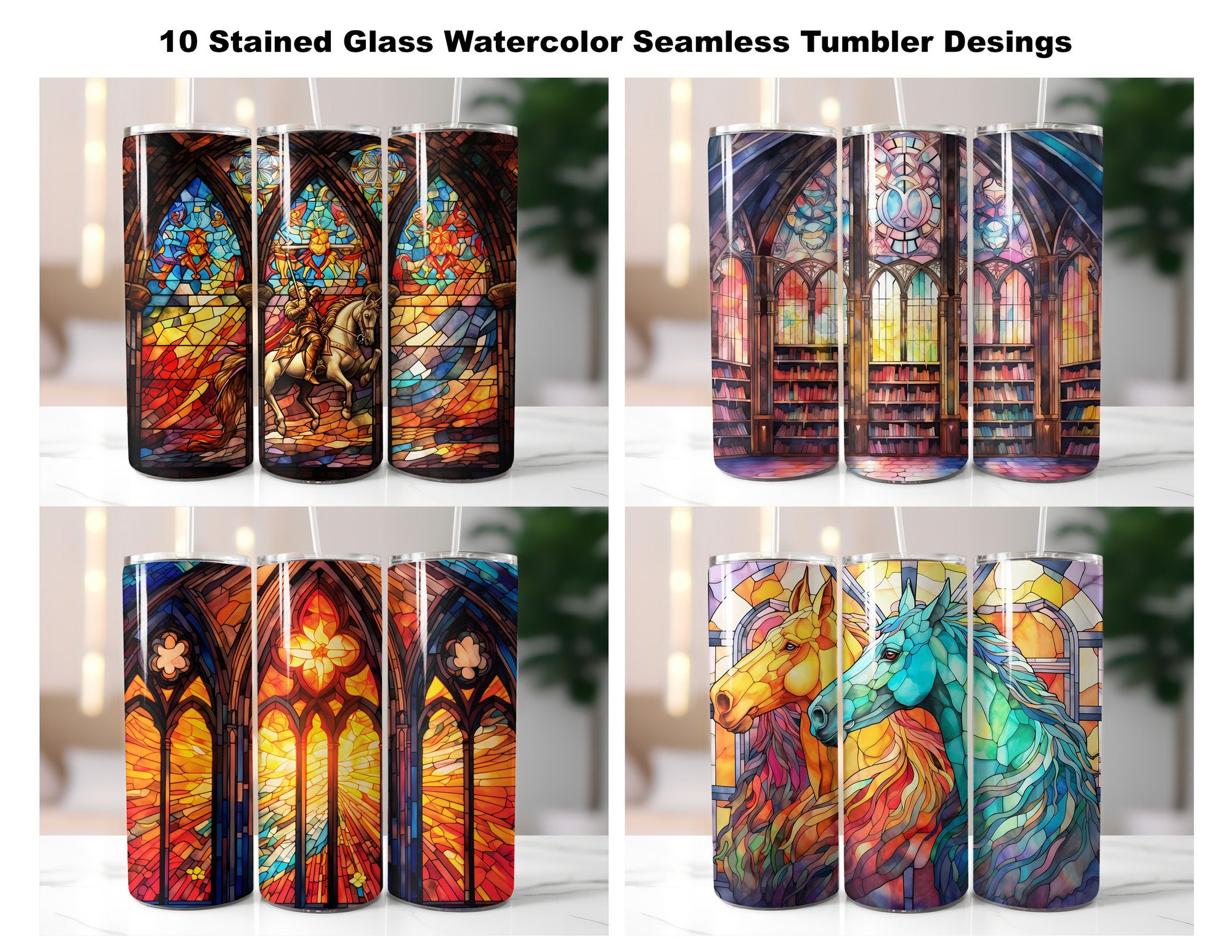 Stained Glass Tumbler Wrap - CraftNest