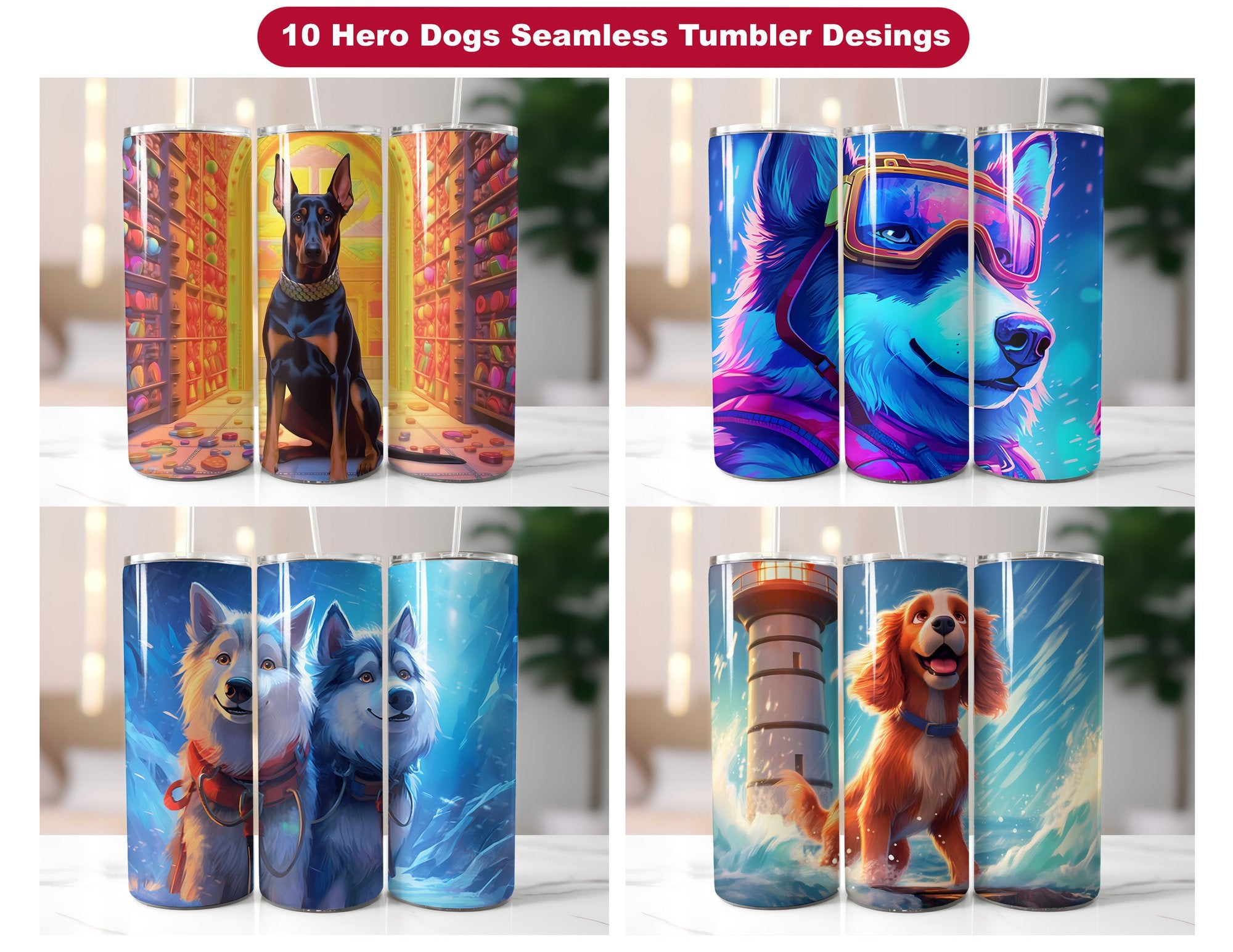 Hero Dogs Tumbler Wrap - CraftNest