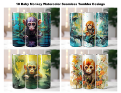 Baby Monkey Tumbler Wrap - CraftNest