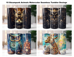Steampunk Animals Tumbler Wrap - CraftNest