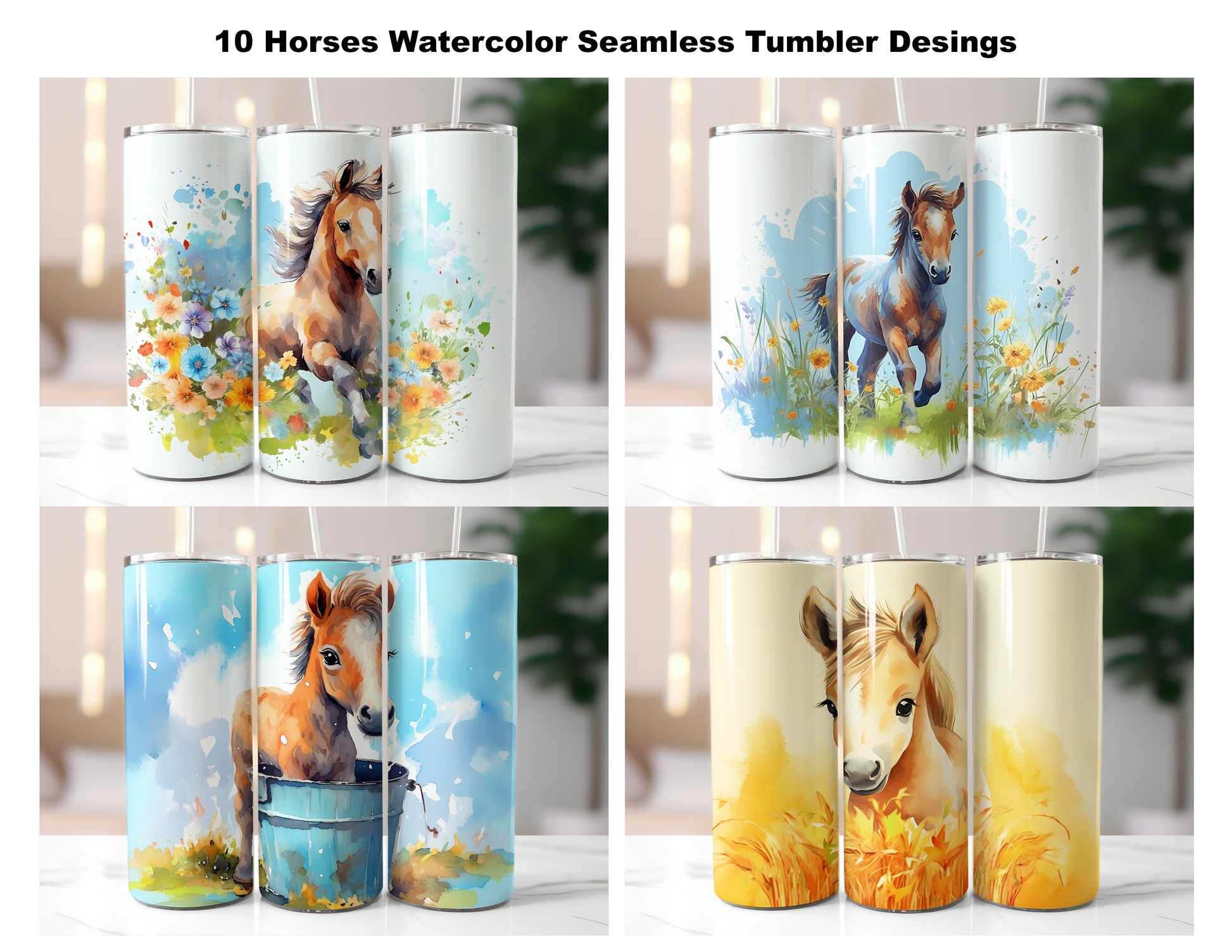 Horse Tumbler Wrap - CraftNest