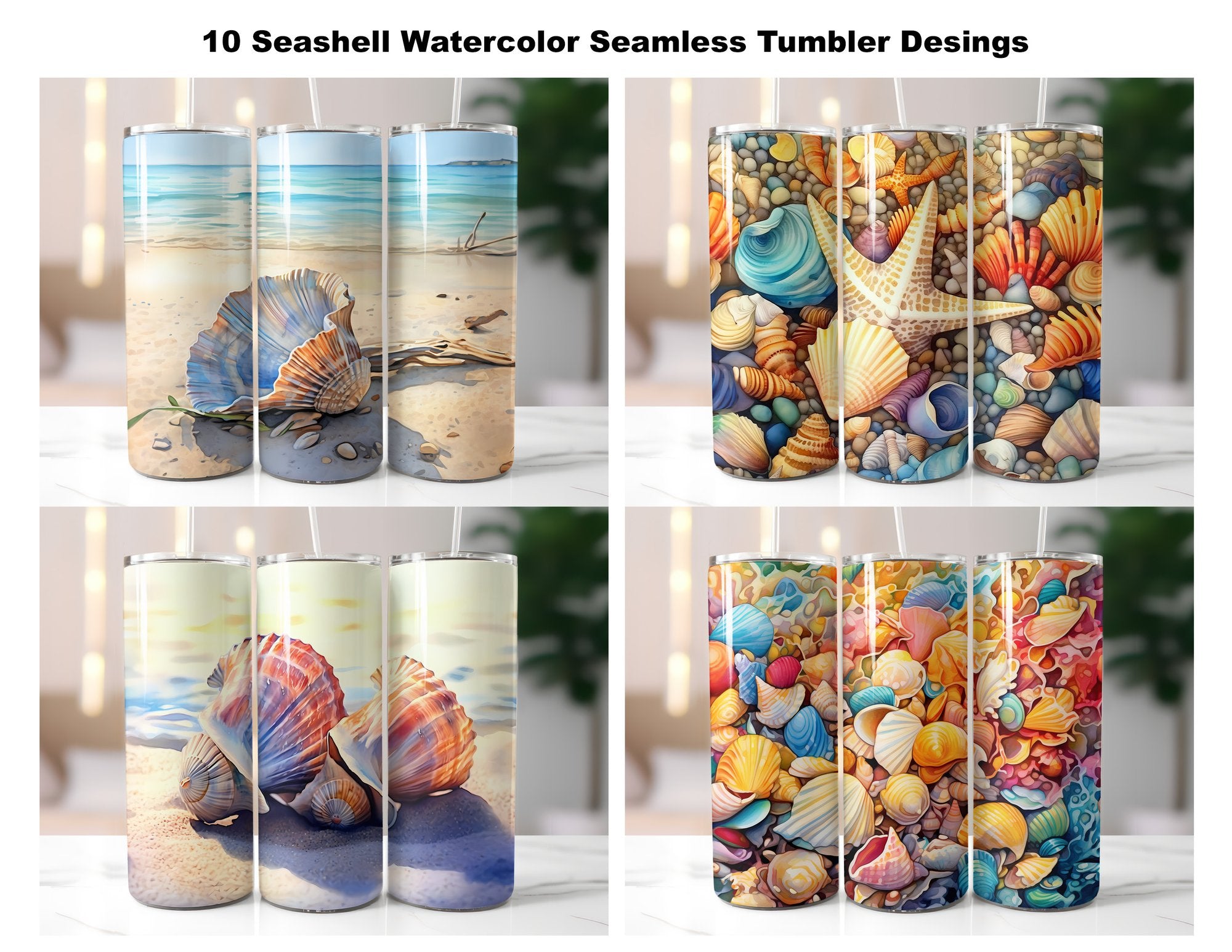 Seashell Tumbler Wrap - CraftNest