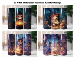 Cute Witch Tumbler Wrap - CraftNest