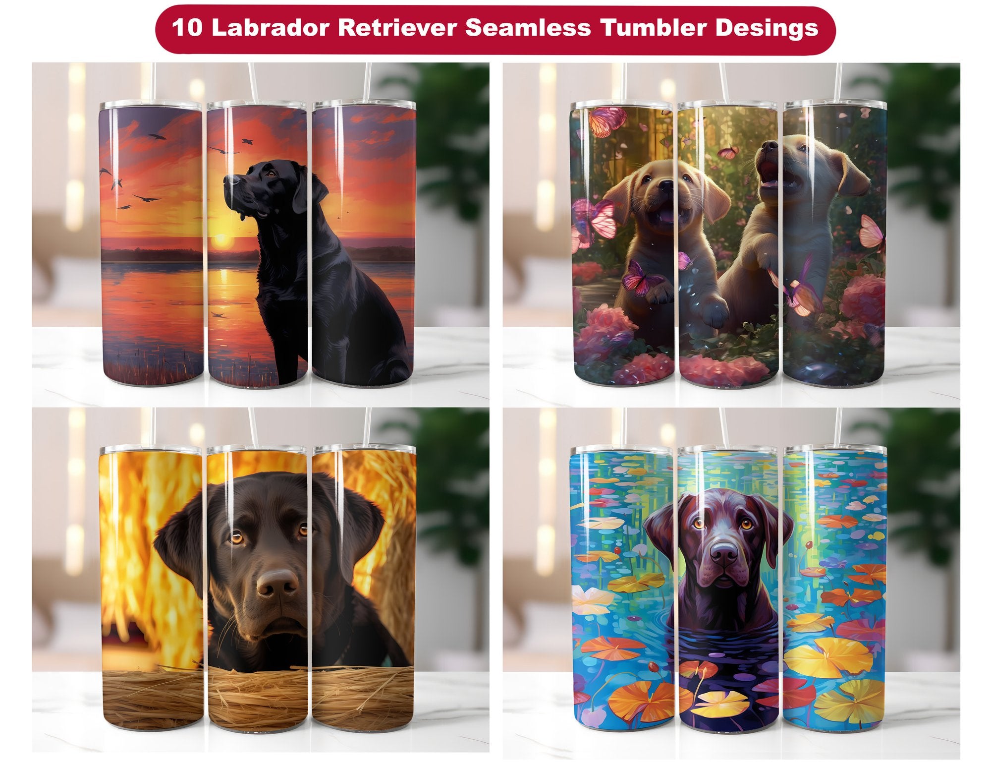 Labrador Retriever Tumbler Wrap - CraftNest