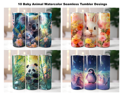 Cute Baby Dinos Tumbler Wrap - CraftNest