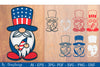 4th of July Patriotic Gnome Papercut SVG Bundle
