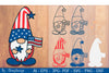 4th of July Patriotic Gnome Papercut SVG Bundle
