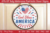 4th of July Patriotic Welcome Door Sign SVG Bundle