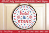 4th of July Patriotic Welcome Door Sign SVG Bundle