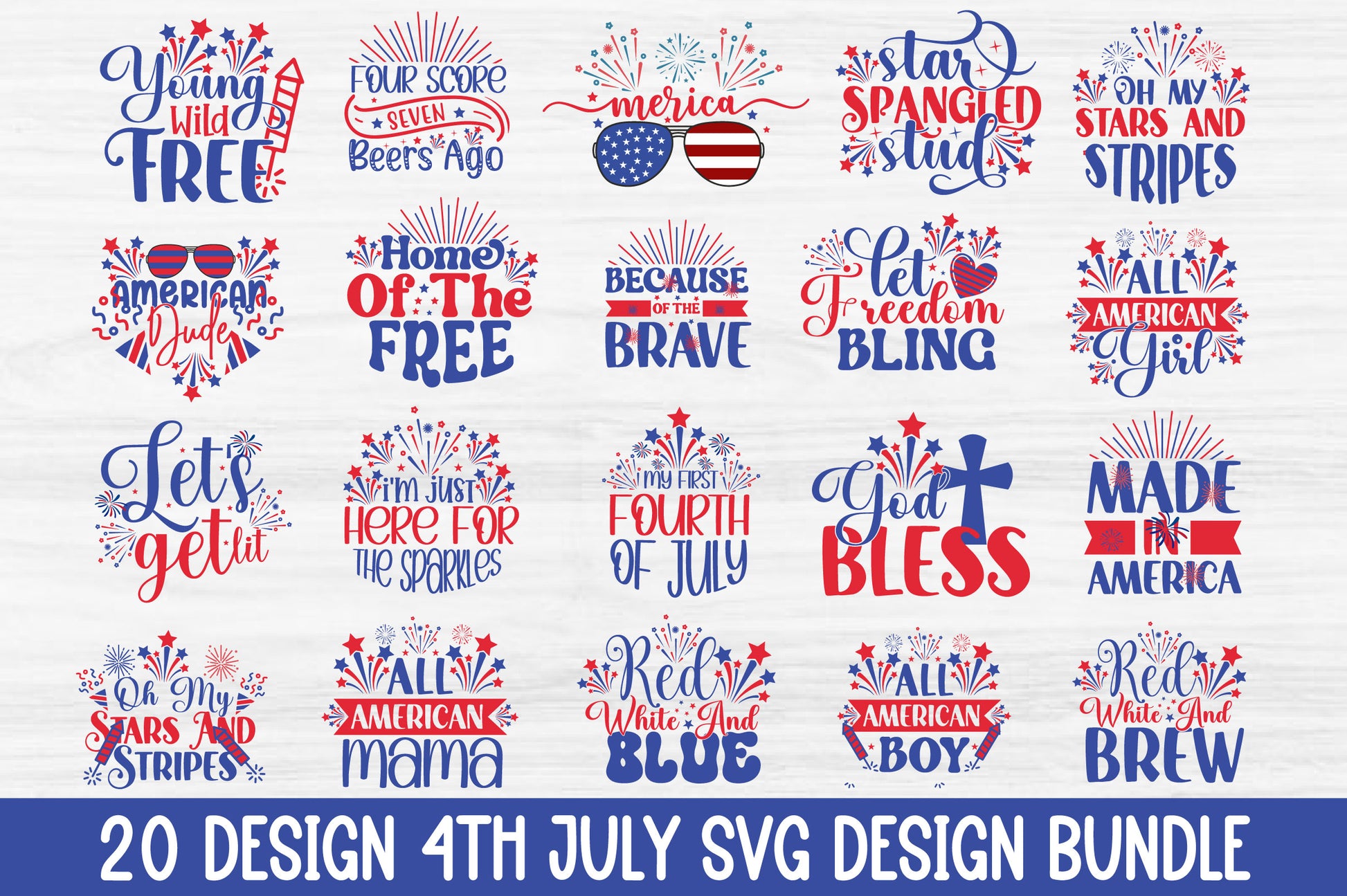 4th July SVG Bundle 2 - CraftNest - Digital Crafting and Art