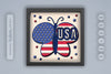 4th of July USA Butterfly Papercut SVG Bundle