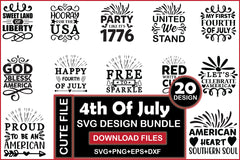 4th Of July SVG Bundle 3 - CraftNest - Digital Crafting and Art