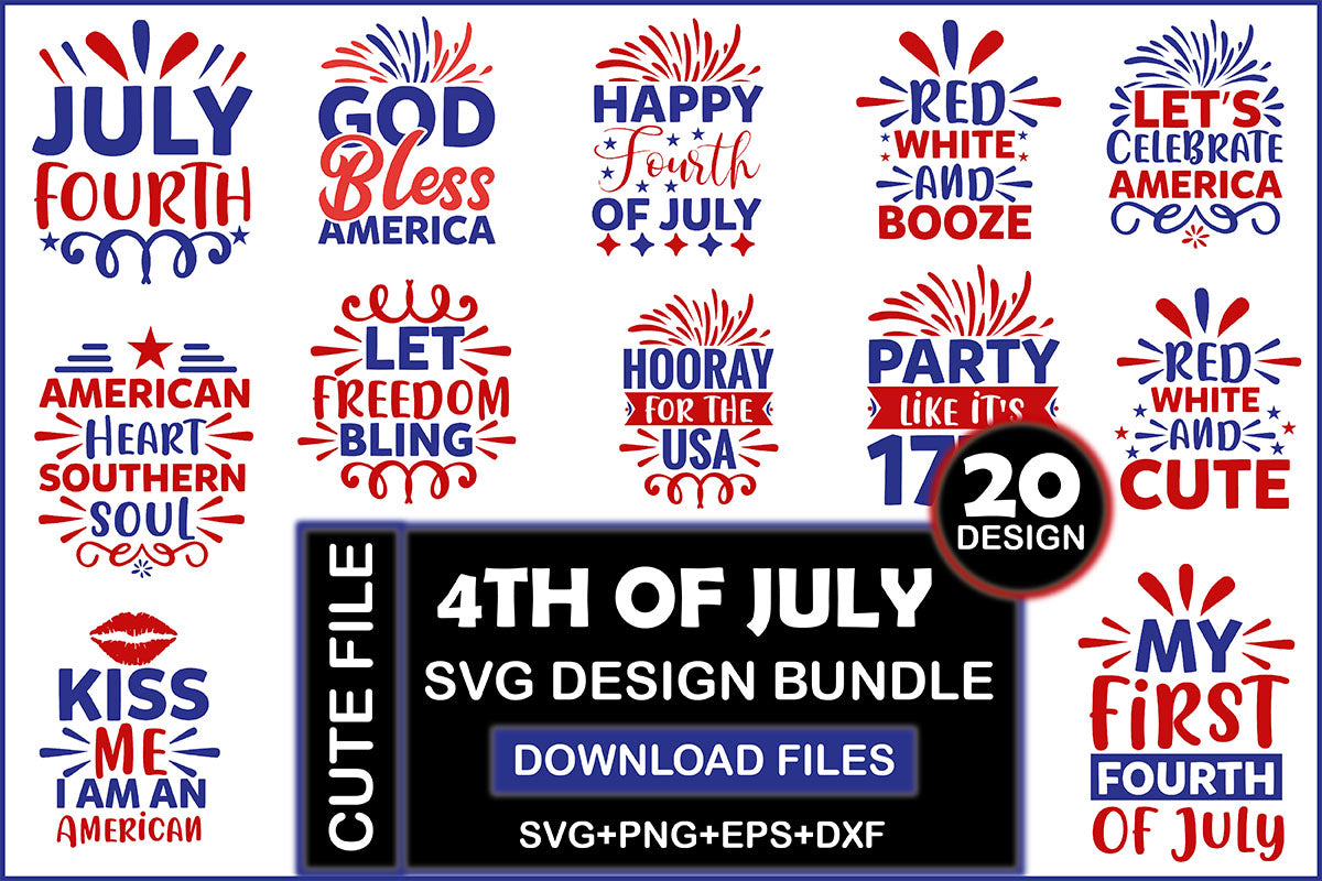 4th Of July SVG Bundle 2 - CraftNest - Digital Crafting and Art