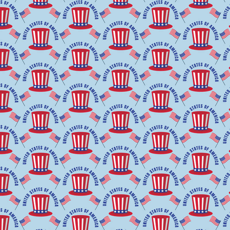 4th of July Seamless Digital Paper - CraftNest - Digital Crafting and Art
