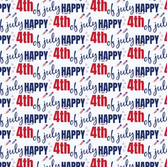 4th of July Seamless Digital Paper - CraftNest - Digital Crafting and Art