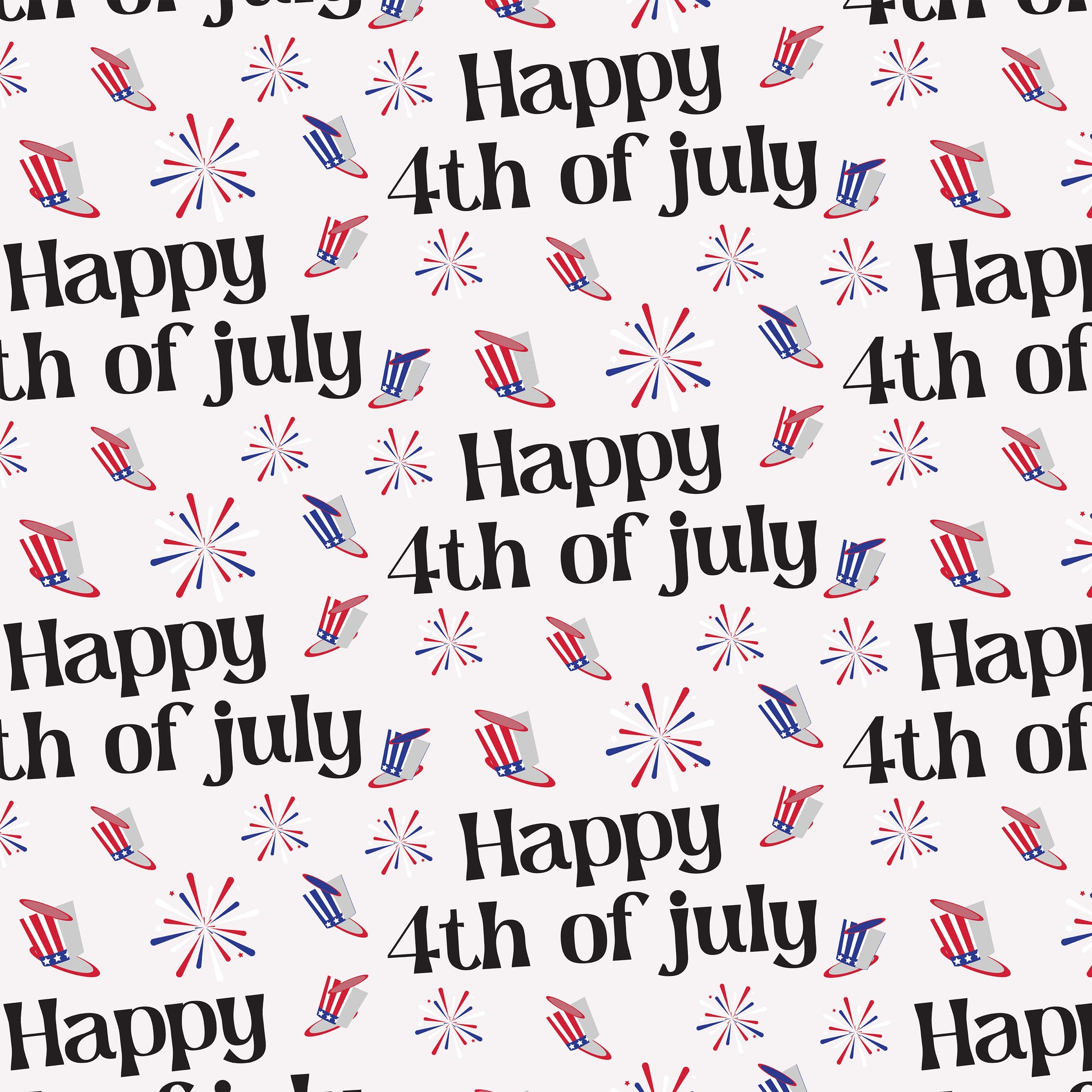 4th of July Seamless Digital Paper - CraftNest - Digital Crafting and Art