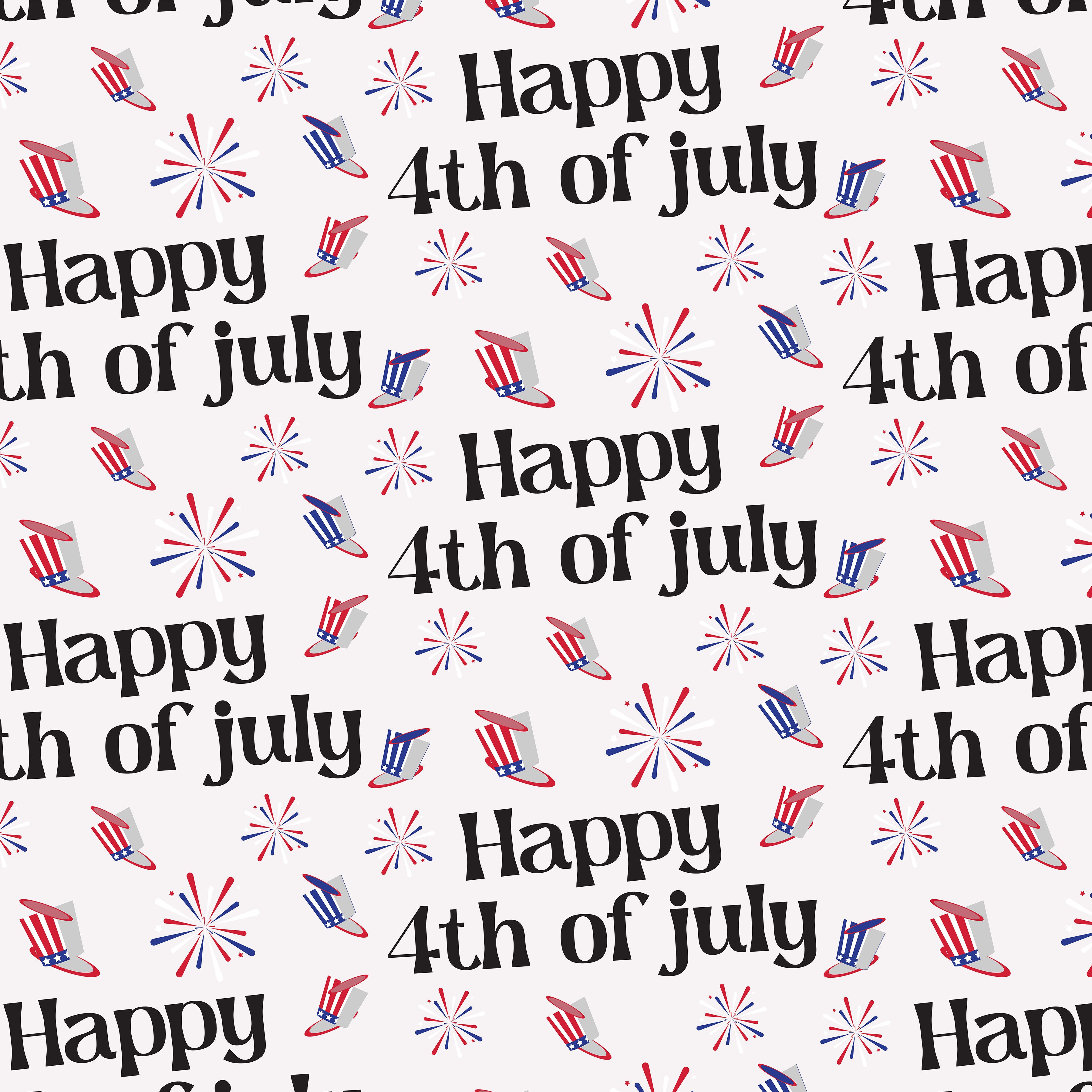 4th of July Seamless Digital Paper - CraftNest - Digital Crafting and Art