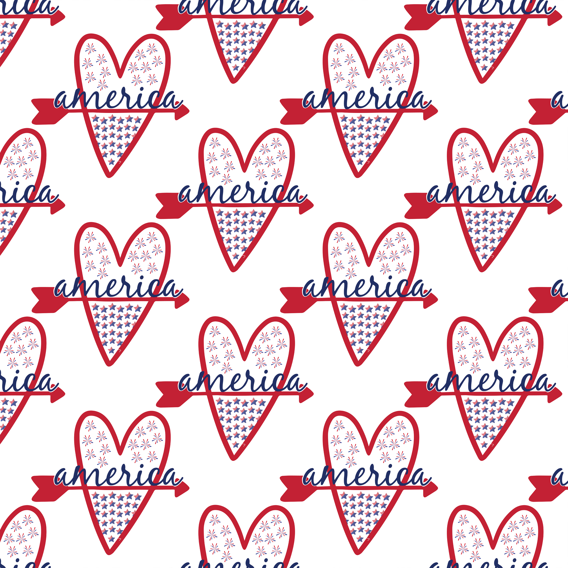 4th of July Seamless Digital Paper - CraftNest - Digital Crafting and Art