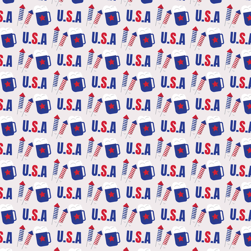 4th of July Seamless Digital Paper - CraftNest - Digital Crafting and Art