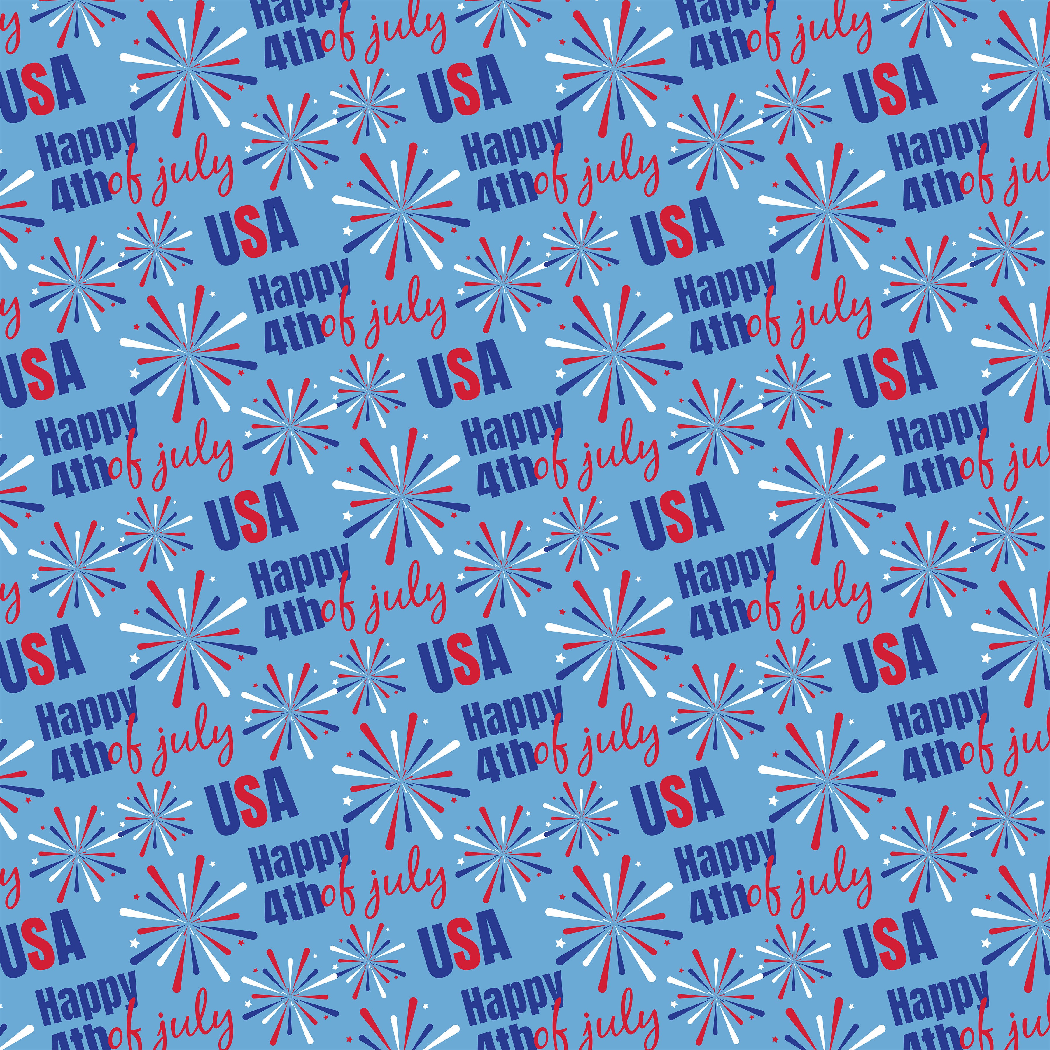 4th of July Seamless Digital Paper - CraftNest - Digital Crafting and Art