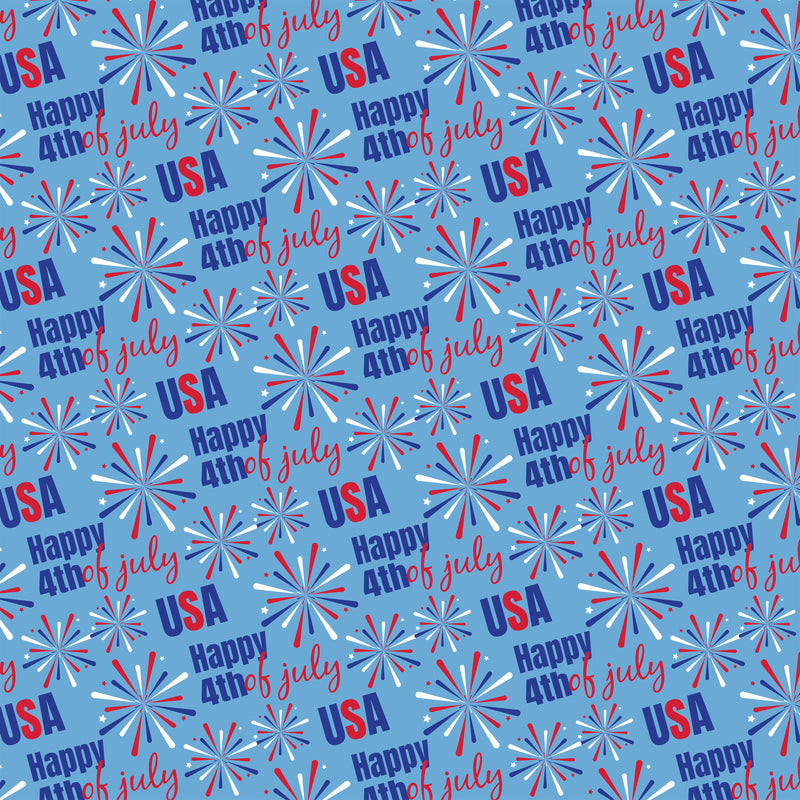 4th of July Seamless Digital Paper - CraftNest - Digital Crafting and Art