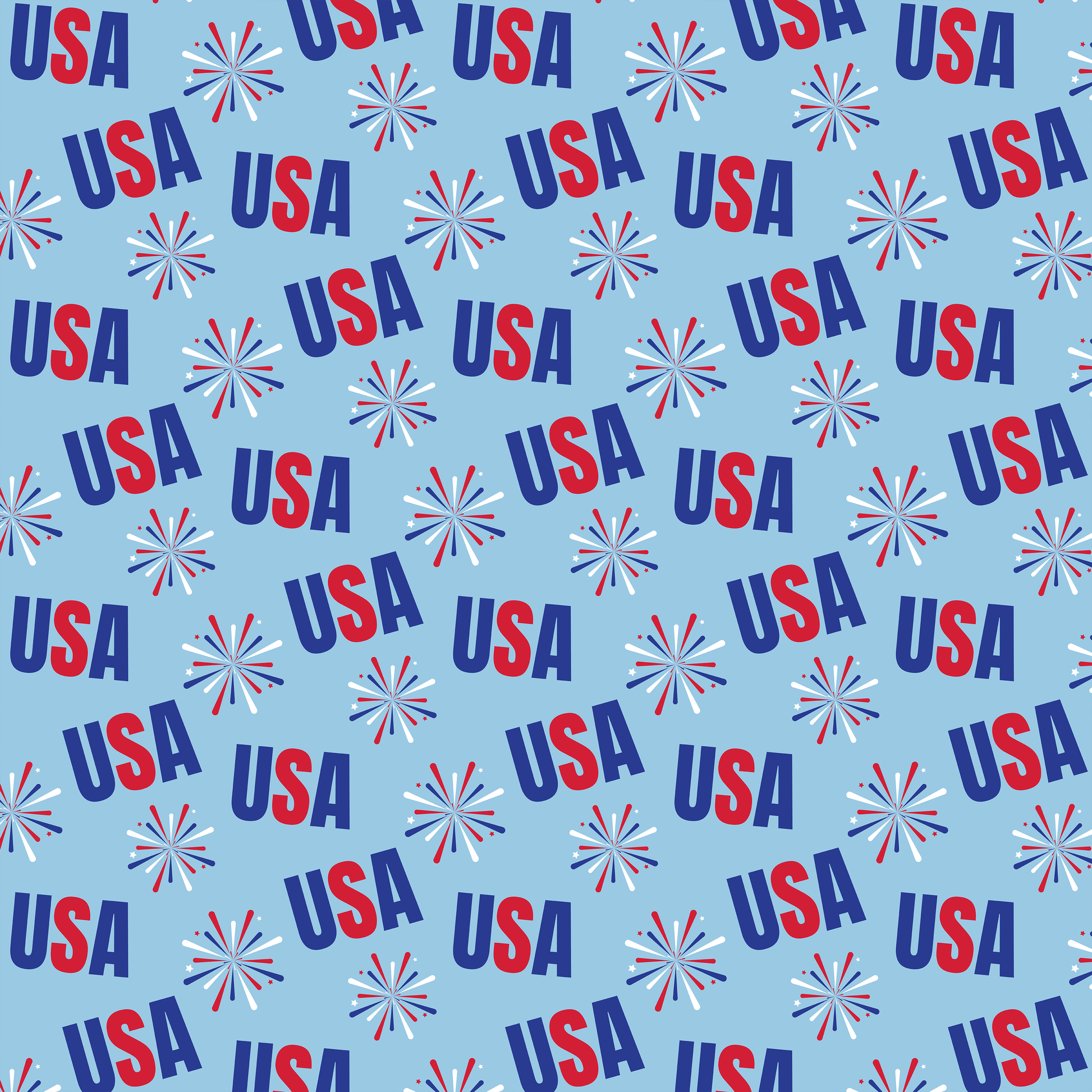 4th of July Seamless Digital Paper - CraftNest - Digital Crafting and Art