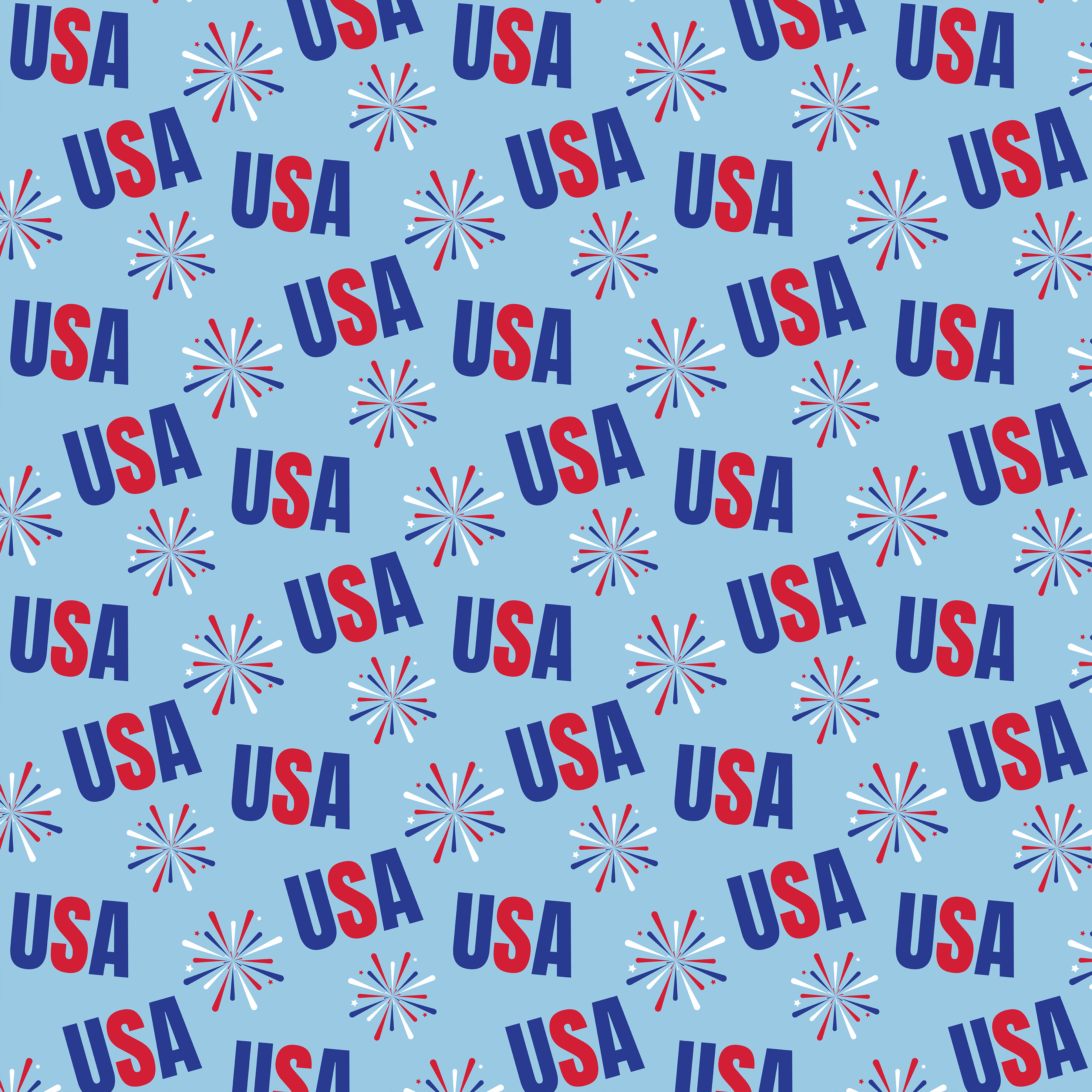 4th of July Seamless Digital Paper - CraftNest - Digital Crafting and Art