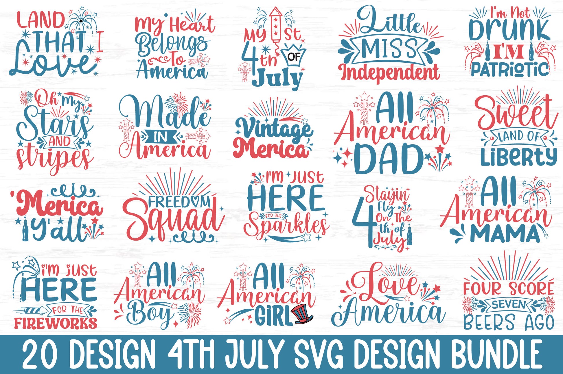 4th July SVG Bundle 3 - CraftNest - Digital Crafting and Art