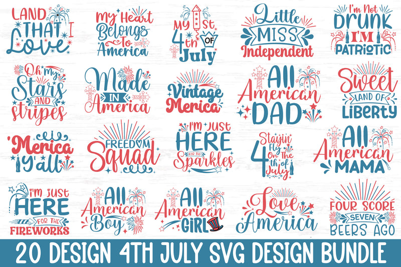 4th July SVG Bundle 3 - CraftNest - Digital Crafting and Art