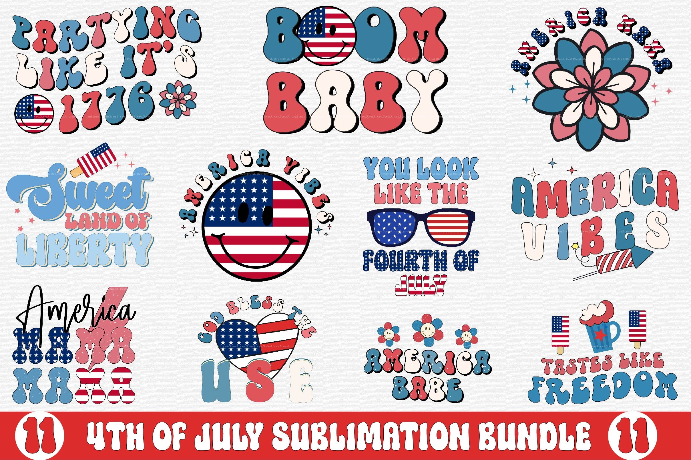 4th of July Clipart Bundle 24