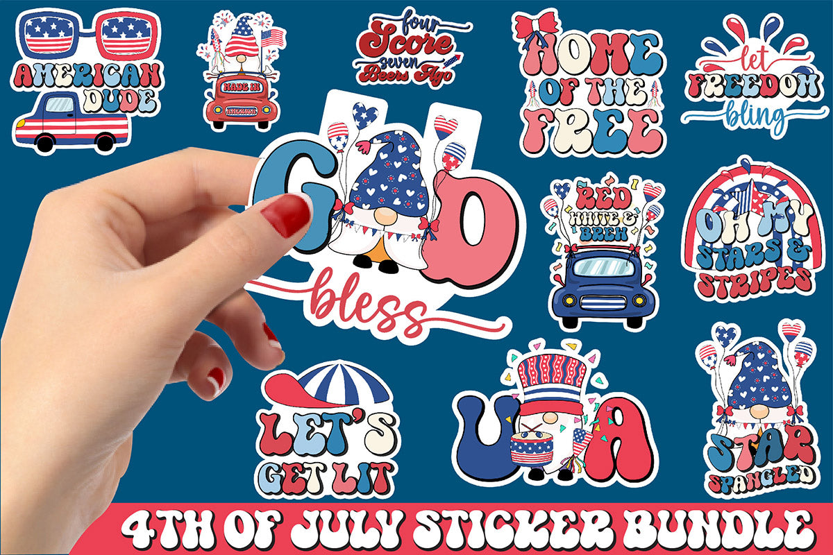 4th Of July Sticker Bundle - CraftNest - Digital Crafting and Art