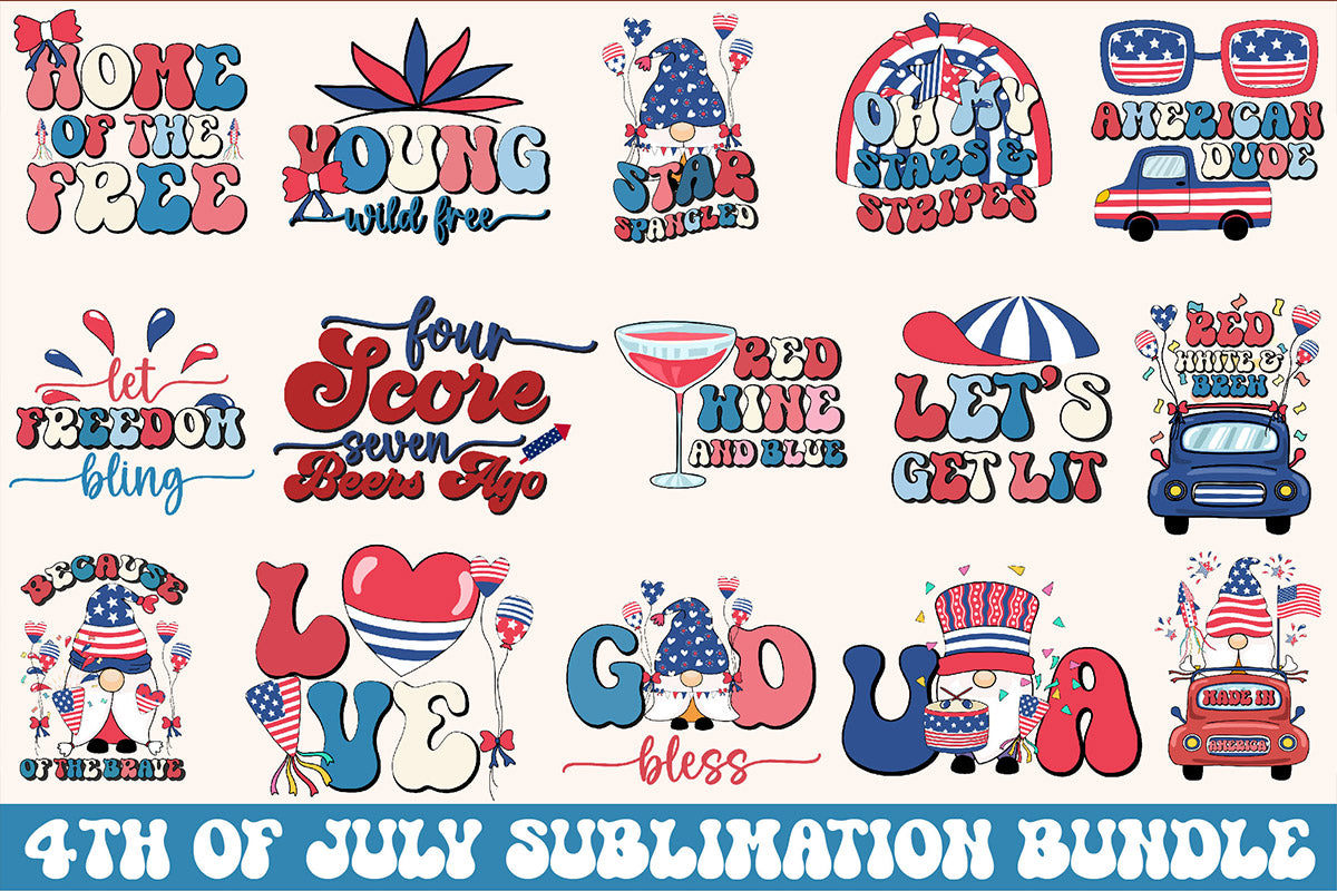 4th Of July Bundle 6 - CraftNest - Digital Crafting and Art