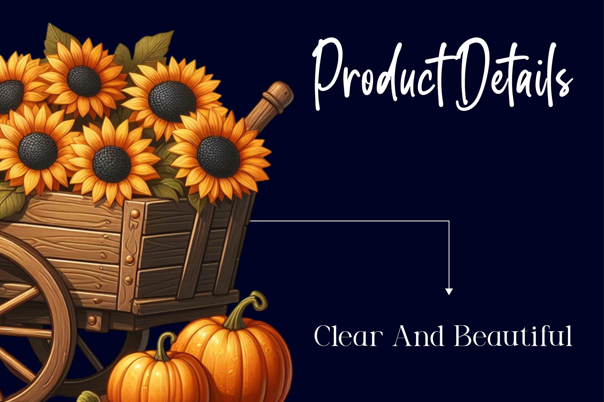 Sunflowers In Wood Trolley Clipart Bundle - CraftNest - Digital Crafting and Art