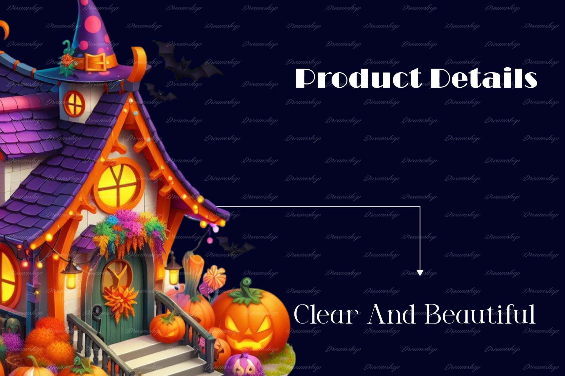 Simple Halloween Fairy House Clipart Bundle - CraftNest - Digital Crafting and Art
