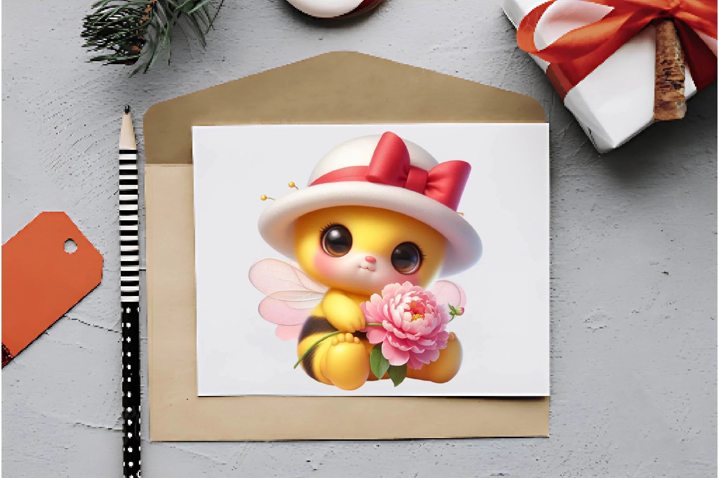 Cute Bee Clipart Bundle 2 - CraftNest - Digital Crafting and Art