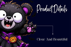 Halloween Halloween Teddy Bear Clipart Bundle - CraftNest - Digital Crafting and Art
