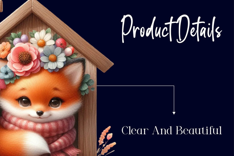 Cute Spring Fox Clipart Bundle - CraftNest - Digital Crafting and Art