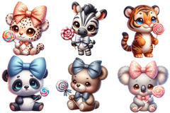 Cute Outfit Baby Animals Clipart Bundle - CraftNest - Digital Crafting and Art