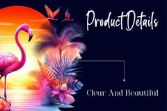 Tropical Sunset Flamingo Clipart Bundle - CraftNest - Digital Crafting and Art